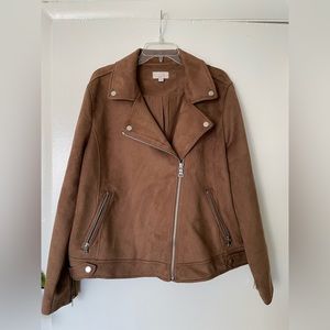 Loft faux suede jacket